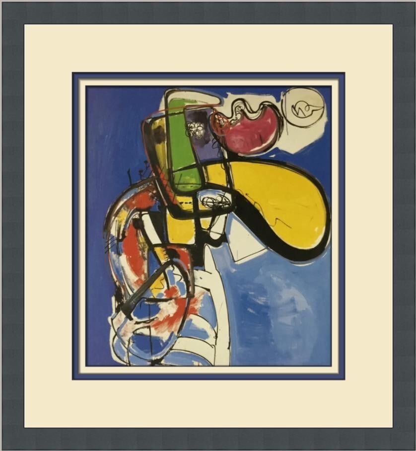 Hans Hoffman Ecstasy Custom Framed Print 1990 Impressionism Art: Hans Hoffman Ecstasy Custom Framed Print 1990 Impressionism Art This exquisite custom framed print by Hans Hoffman embodies the essence of Impressionism and Modernism, showcasing a captivating theme c