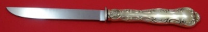 Gorham Strasbourg Sterling Silver Steak Knife 9 Inch Hollow Handle: Gorham Strasbourg Sterling Silver Steak Knife 9 Inch Hollow Handle This exquisite steak knife features the elegant Strasbourg pattern by Gorham, crafted from high-quality sterling silver. It boasts a