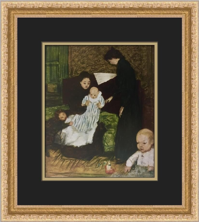 Pierre Bonnard The Terrasse Family Custom Framed Print 16x14 Art: Pierre Bonnard The Terrasse Family Custom Framed Print 16x14 Art This stunning custom framed print features Pierre Bonnard's artwork titled "The Terrasse Family," beautifully presented in a 1" gold or