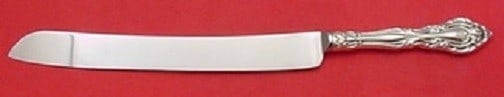 Alvin Vivaldi Sterling Silver Wedding Cake Knife 12 Inch Custom: Alvin Vivaldi Sterling Silver Wedding Cake Knife 12 Inch Custom This exquisite wedding cake knife features the elegant Vivaldi pattern by Alvin, crafted from high-quality sterling silver with a custom