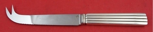 Sterling Cheese Knife with Pick Bernadotte Pattern by Georg Jensen 7.5 Inch (1 of 1)