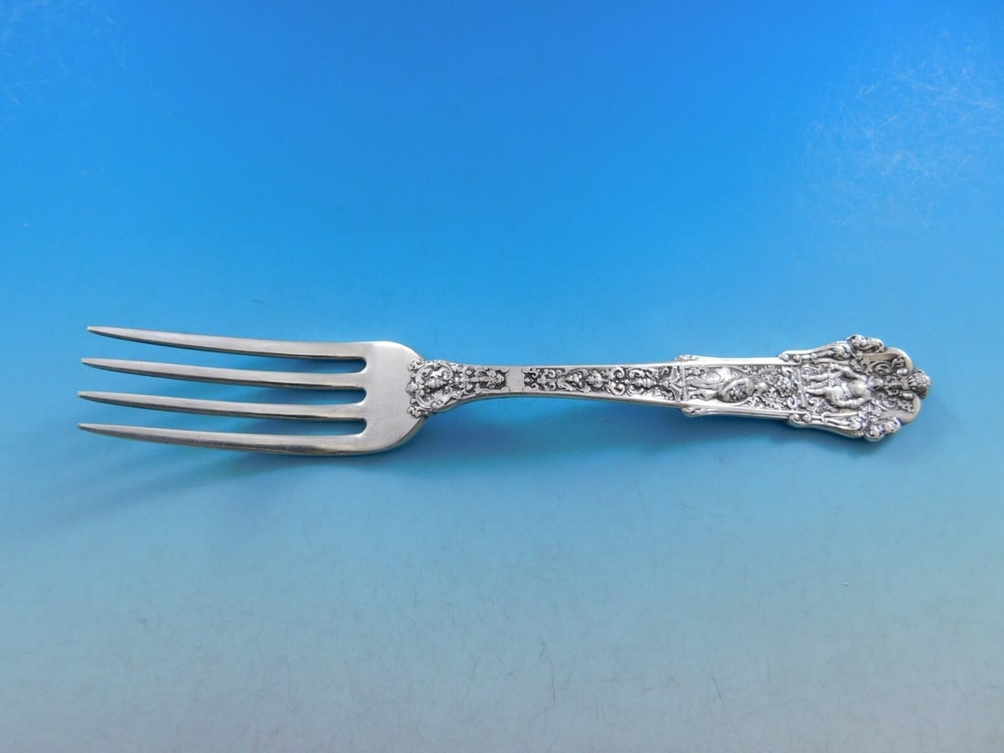 Gorham Coligni Sterling Silver Fork 6.75in Multi-Motif Vintage Flatware (1 of 5)
