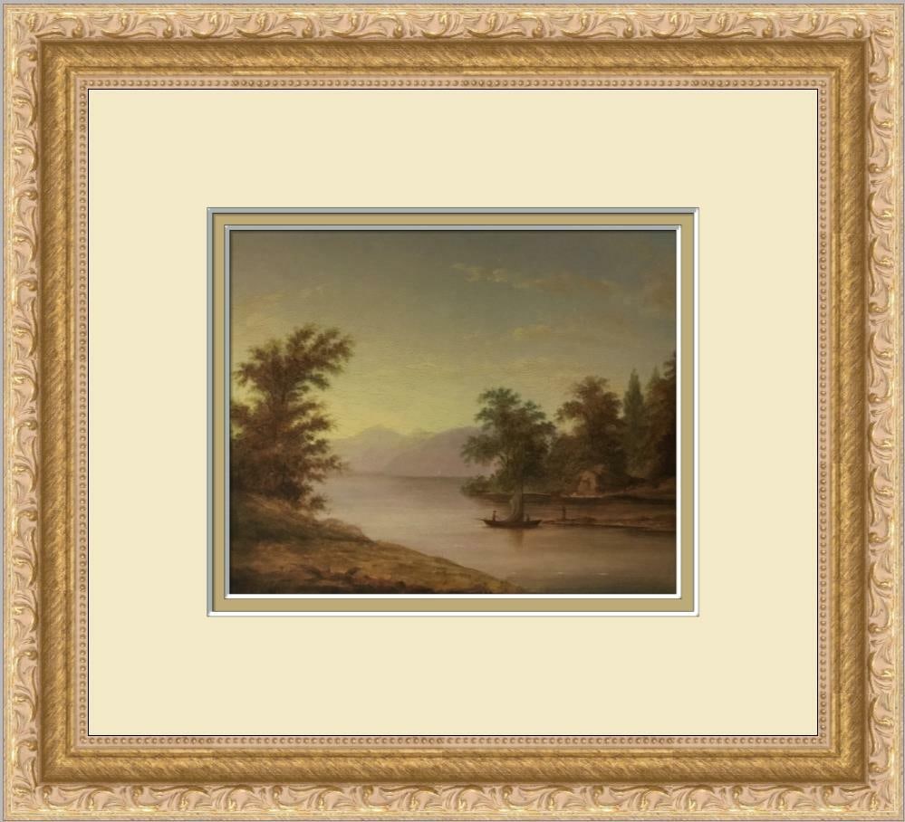 Thomas Doughtry Landscape Art Custom Framed Print Americana 2000: Thomas Doughtry Landscape Art Custom Framed Print Americana 2000 This custom framed print by Thomas Doughtry showcases a beautiful landscape design, perfect for art enthusiasts. The piece features a v