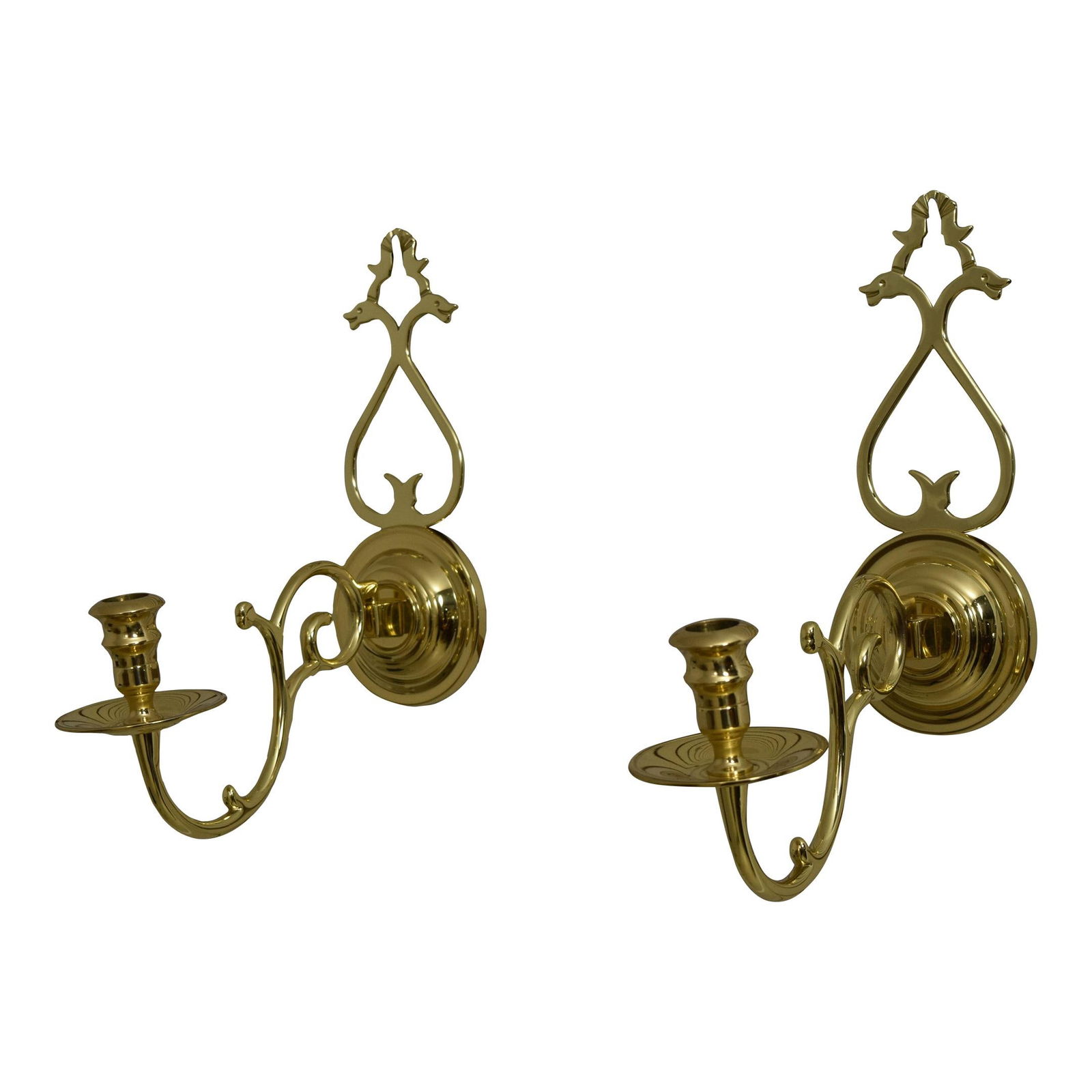 Baldwin Brass Williamsburg Candelabra Sconces Pair Traditional 18th Century (1 of 6)