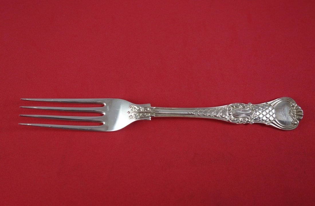 CJ Vander Coburg Sterling Silver Dinner Fork 8 Inch Flatware: CJ Vander Coburg Sterling Silver Dinner Fork 8 Inch Flatware This elegant dinner fork from the Coburg pattern by CJ Vander is crafted from high-quality sterling silver. Measuring 8 inches, it features