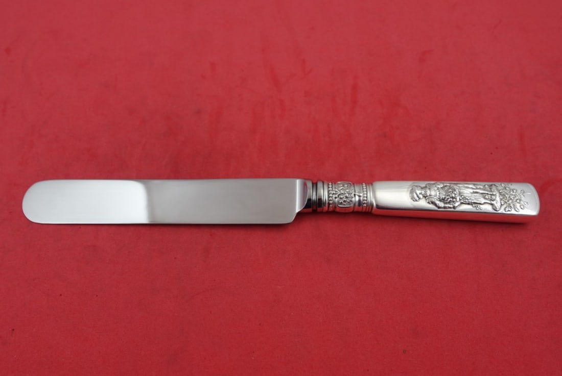 Gorham Fontainebleau Sterling Silver Knife with Replaced Blade 8 3/8in: Gorham Fontainebleau Sterling Silver Knife with Replaced Blade 8 3/8in This stunning regular knife, part of the Fontainebleau pattern by Gorham, features a hollow handle crafted from high-quality ster