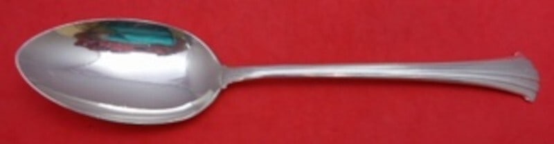 Gorham Newport Scroll Sterling Silver Serving Spoon 8.5 Inches (1 of 2)
