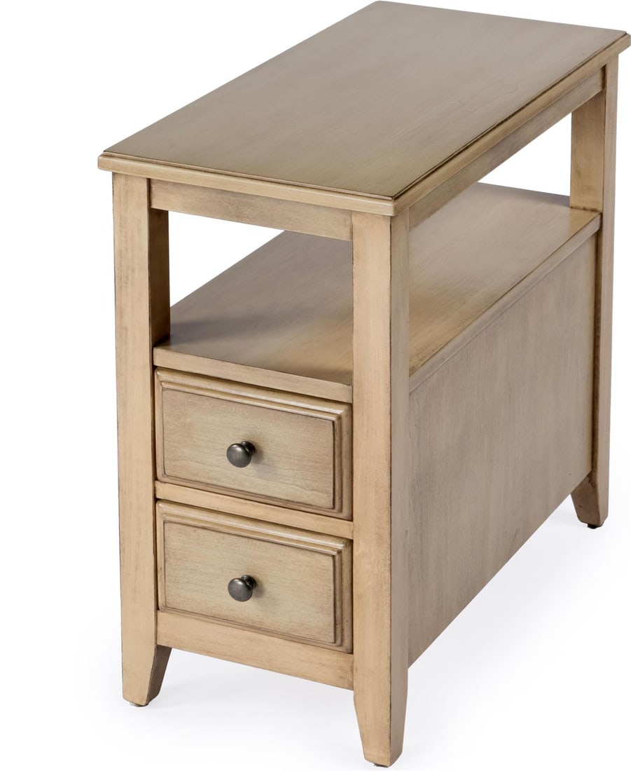 Marcus Collection Rectangular Side Table in Beige Finish (1 of 8)