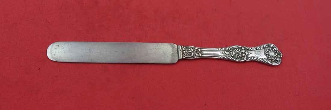 Gorham King George Sterling Silver Breakfast Knife 8.25 inches: Gorham King George Sterling Silver Breakfast Knife 8.25 inches This exquisite breakfast knife features the elegant King George pattern by Gorham, crafted from high-quality sterling silver. With a flat