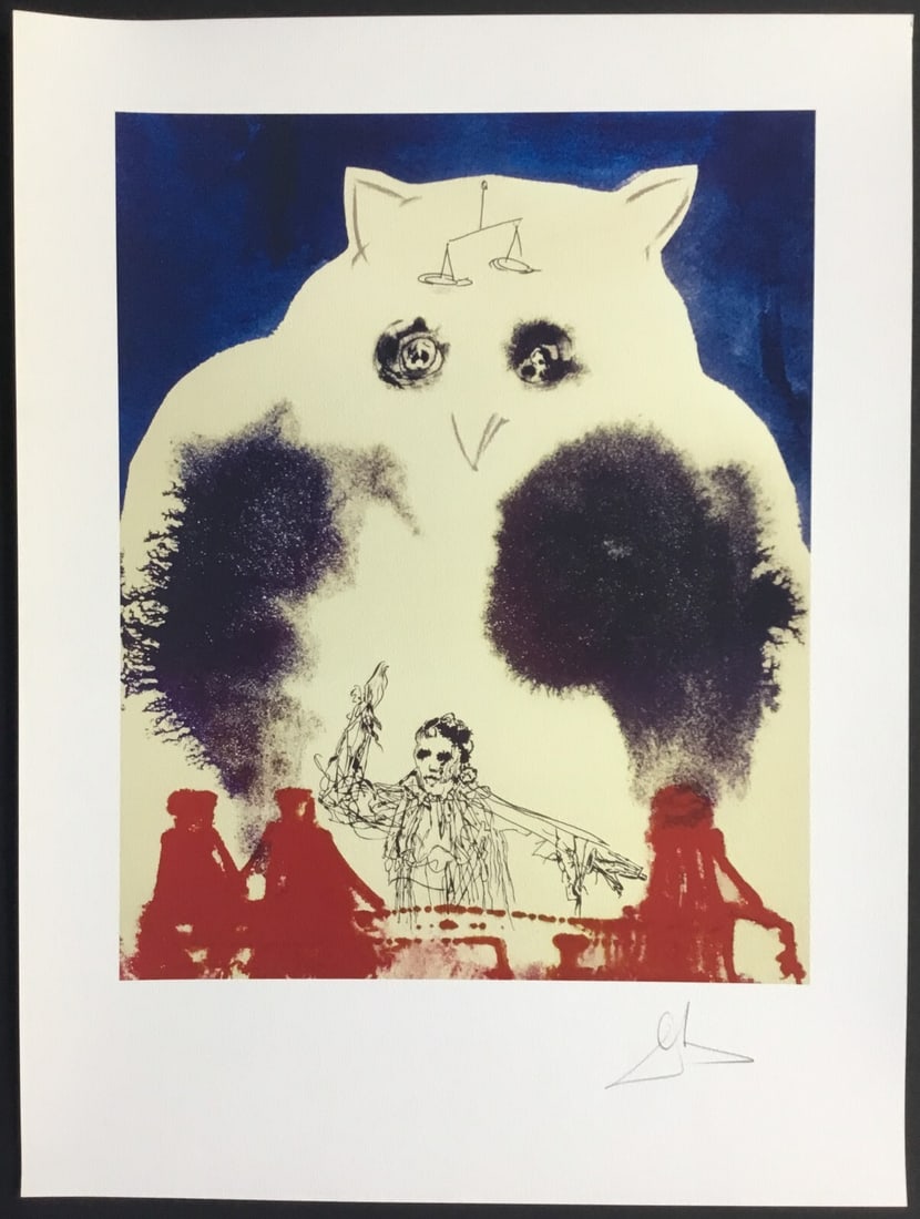 Salvador Dali The Lawyer Limited Edition Giclee Print Facsimile Signature: Salvador Dali The Lawyer Limited Edition Giclee Print Facsimile Signature This limited edition giclee print titled 'The Lawyer' by Salvador Dali showcases his unique surrealist style. Measuring 24 in