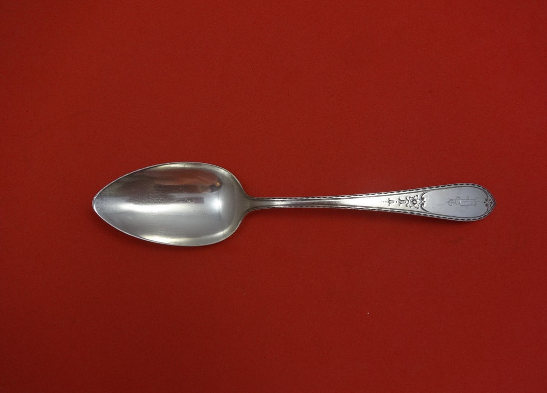 Dominick & Haff Martha Washington Sterling Silver Serving Spoon Monogrammed: Dominick & Haff Martha Washington Sterling Silver Serving Spoon Monogrammed This exquisite serving spoon features the elegant Martha Washington pattern by Dominick & Haff. Crafted from high-quality
