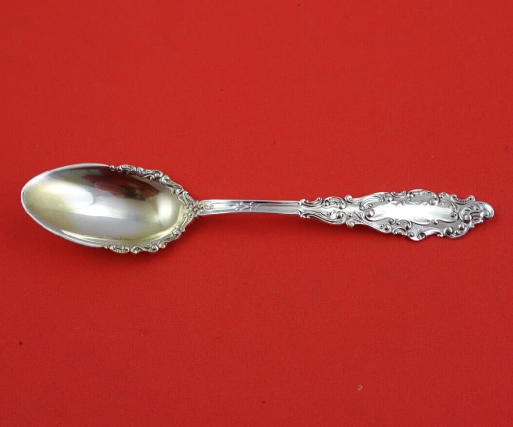 Gorham Luxembourg Sterling Silver Ice Cream Spoon 5 3/4" Heirloom: Gorham Luxembourg Sterling Silver Ice Cream Spoon 5 3/4" Heirloom Indulge in a touch of elegance with this exquisite ice cream spoon from the Luxembourg pattern by Gorham. Crafted from high-quality st
