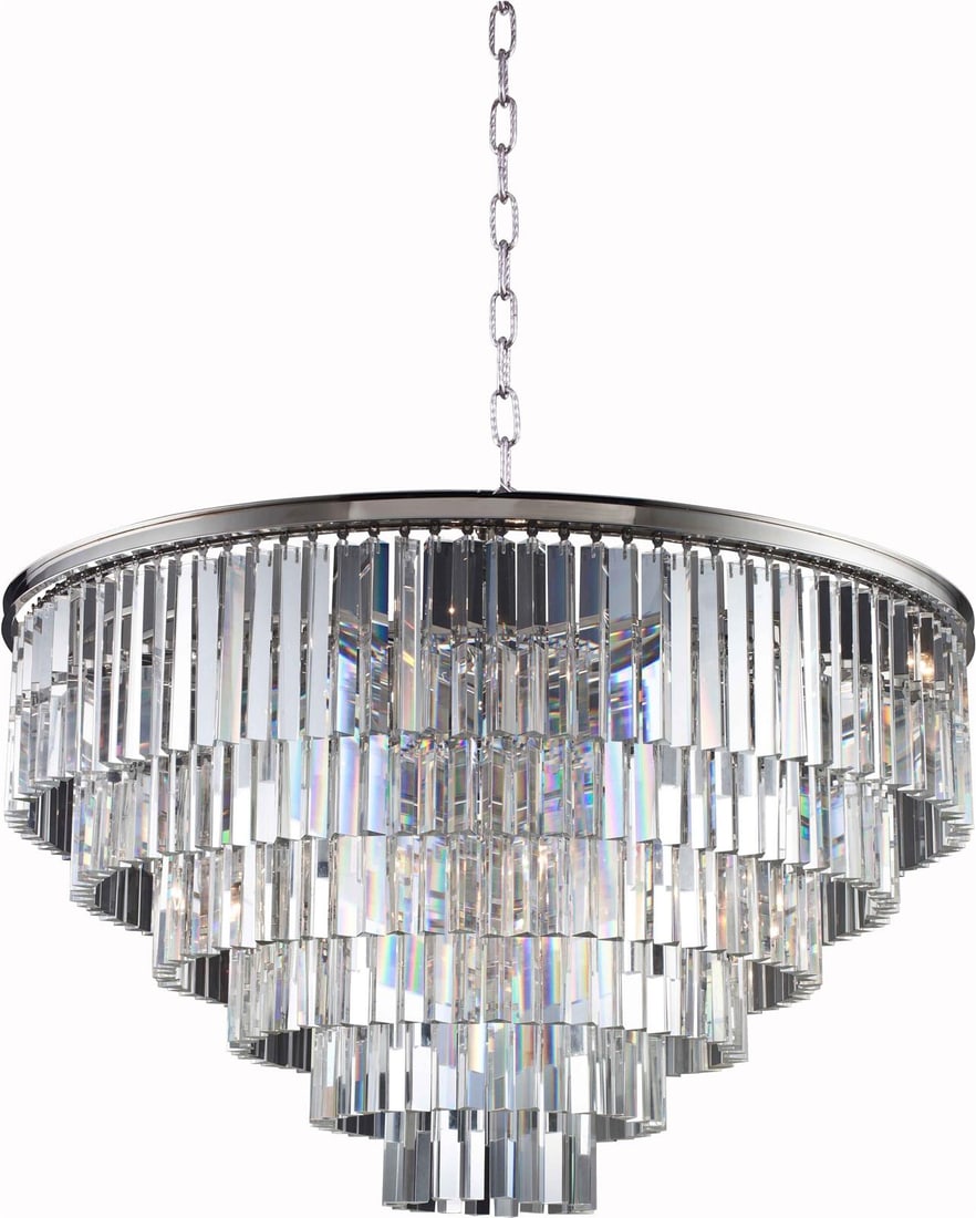 Sydney Collection Polished Nickel Royal-Cut Crystal Pendant Lamp: Sydney Collection Polished Nickel Royal-Cut Crystal Pendant Lamp Illuminate your space with the elegant Sydney Collection Nickel-Crystal Pendant. This stunning pendant lamp features a polished nickel