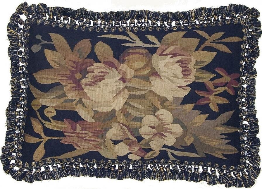 Provence Home Aubusson Floral Velvet Velour Pillow 16x24: Provence Home Aubusson Floral Velvet Velour Pillow 16x24 Enhance your romantic decor with this exquisite Aubusson-style throw pillow. Crafted in a hand-dyed, handmade design, this luxurious pillow fea