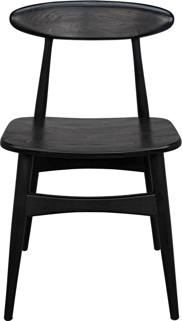 Contemporary Charcoal Black Mindi Wood Chair by Noir: Contemporary Charcoal Black Mindi Wood Chair by Noir Elevate your space with this contemporary Charcoal Black Mindi Wood Chair, designed to blend elegance and comfort. Crafted from Mindi Sungkai wood,