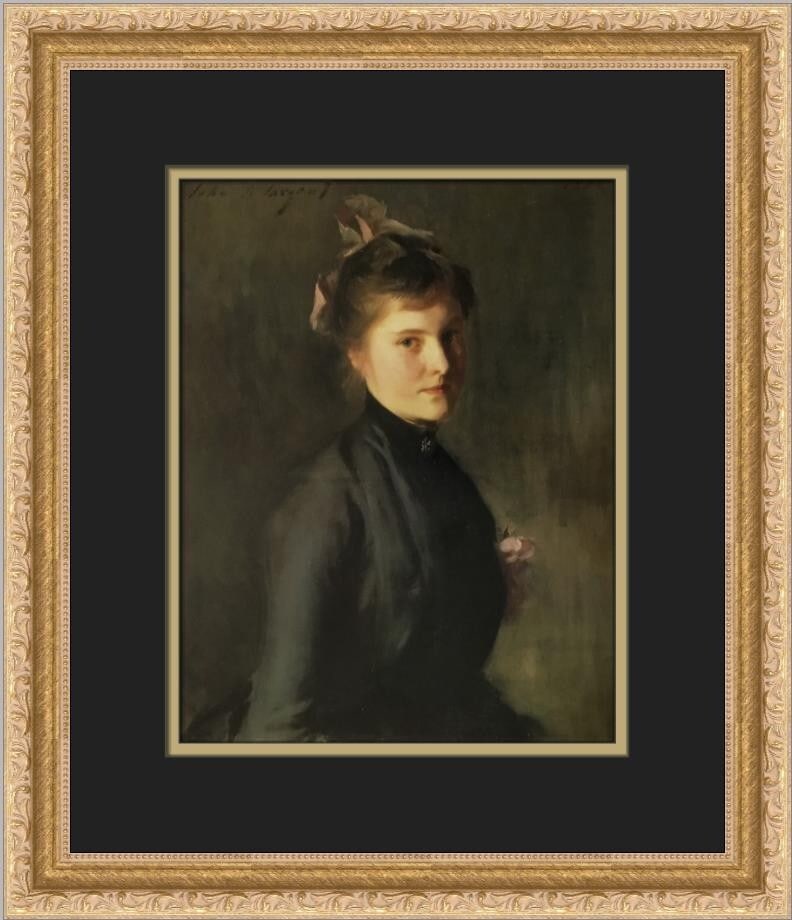 John Singer Sargent Violet Custom Framed Print 16x14 Expressionism: John Singer Sargent Violet Custom Framed Print 16x14 Expressionism Enhance your art collection with this stunning custom framed print of "Violet" by renowned artist John Singer Sargent. This medium-si