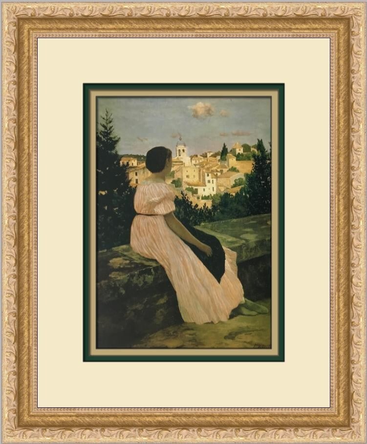 Frederic Bazille The Pink Dress Custom Framed Print 14x12: Frederic Bazille The Pink Dress Custom Framed Print 14x12 This beautiful custom framed print features "The Pink Dress" by artist Frederic Bazille, capturing the essence of Impressionism and Realism. C