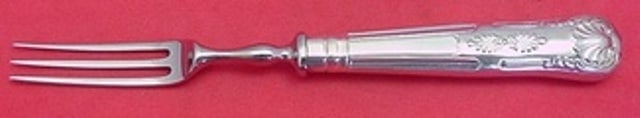 Kings English Sterling Silver 3-Tine Fruit Fork 6.5 inch: Kings English Sterling Silver 3-Tine Fruit Fork 6.5 inch This elegant 3-tine fruit fork is crafted from high-quality sterling silver, featuring a hollow handle with a stainless implement. Designed in