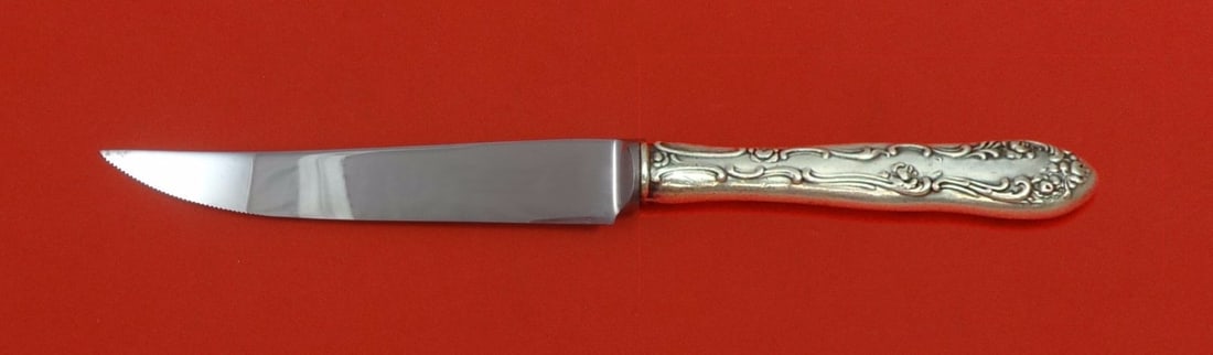 Towle Old English Sterling Silver Steak Knife 8 1/2 Custom Serrated Blade (1 of 2)