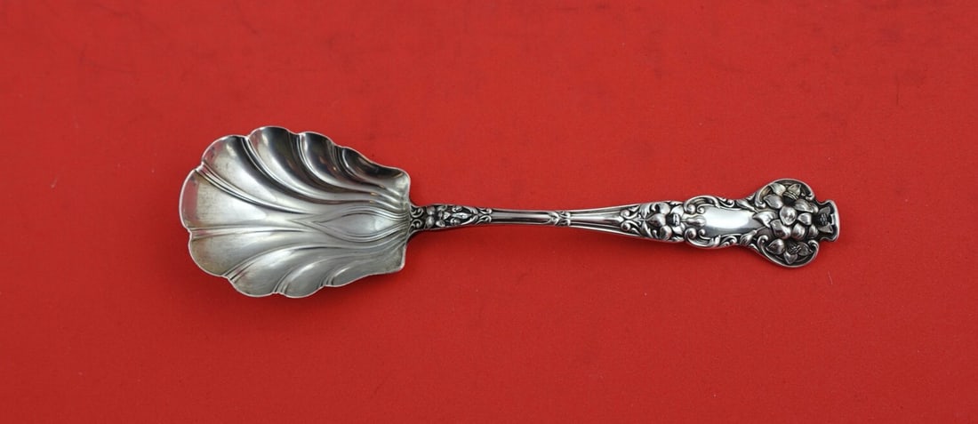 Watson Bridal Flower Sterling Silver Sugar Spoon 5.5" Serving Spoon: Watson Bridal Flower Sterling Silver Sugar Spoon 5.5" Serving Spoon This exquisite Bridal Flower sugar spoon by Watson is a beautiful addition to any table setting. Crafted from high-quality sterling