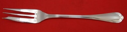 Christofle Spatours Silverplate 10 Inch Vegetable Serving Fork: Christofle Spatours Silverplate 10 Inch Vegetable Serving Fork Elevate your dining experience with this exquisite Spatours Vegetable Serving Fork by Christofle. Crafted from high-quality silverplate,