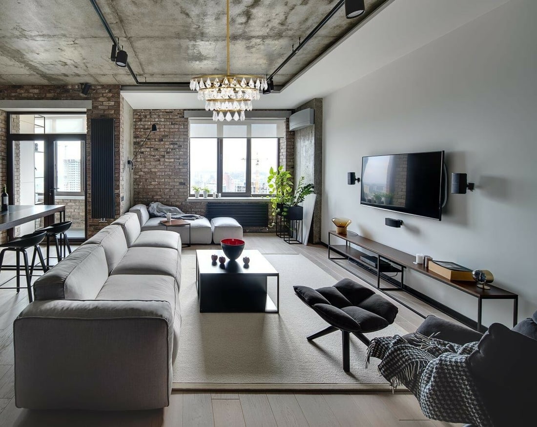 Ella Modern Crystal Pendant Light 20in 6-Light Brass Chandelier by Living District: Ella Modern Crystal Pendant Light 20in 6-Light Brass Chandelier by Living District This modern 6-light pendant chandelier features high-quality crystal and glass elements with a brass finish. Designed