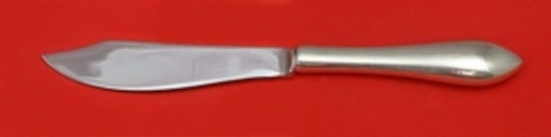 Dominick & Haff Pointed Antique Sterling Silver Fish Knife 8 1/4": Dominick & Haff Pointed Antique Sterling Silver Fish Knife 8 1/4" Discover the exquisite craftsmanship of this Pointed Antique fish knife, custom made by Dominick & Haff. This individual knife feature