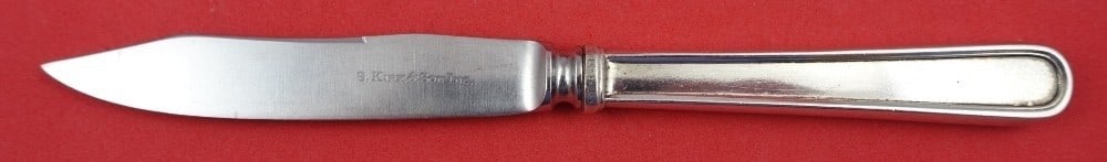 Kirk Calvert Sterling Silver 7" Fruit Knife Original: Kirk Calvert Sterling Silver 7" Fruit Knife Original Discover the elegance of this Calvert pattern fruit knife by Kirk. Crafted from sterling silver, this knife features a hollow handle and a durable