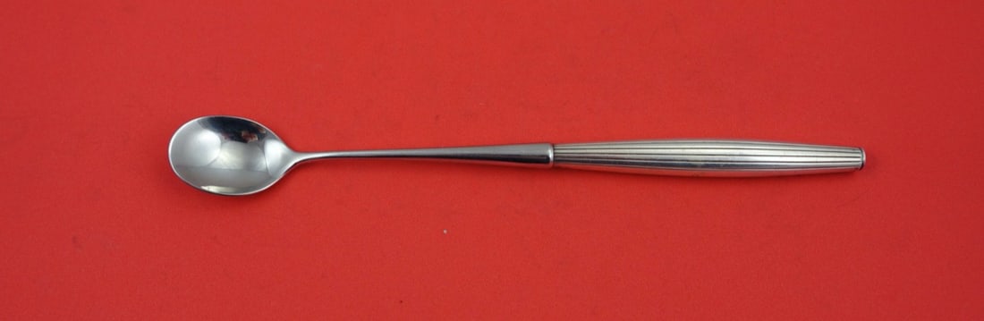 Towle Sterling Silver 8 Bar Spoon Jade with Lines by Contempra House: Towle Sterling Silver 8 Bar Spoon Jade with Lines by Contempra House This elegant 8" bar spoon features the "Jade with Lines" pattern by Contempra House, a division of Towle. Crafted from high-quality