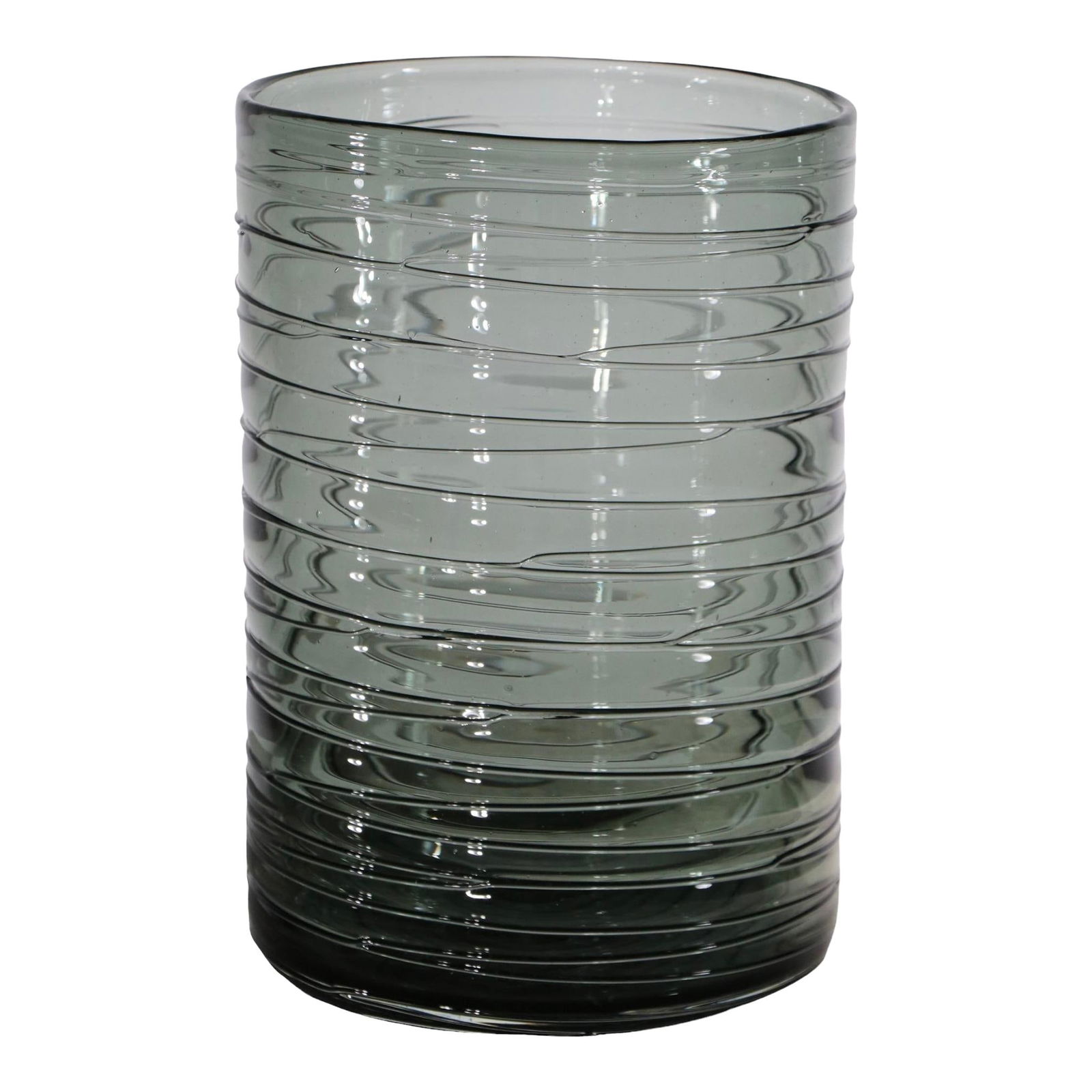 Chic Gray Tinted Murano Art Glass Vase 9.75 in (1 of 10)