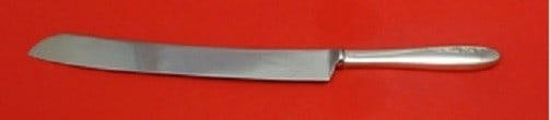 Lunt Sterling Silver 12 Inch Spring Serenade Wedding Cake Knife: Lunt Sterling Silver 12 Inch Spring Serenade Wedding Cake Knife Celebrate your special day with the exquisite Spring Serenade wedding cake knife, crafted by Lunt in sterling silver. This custom-made p