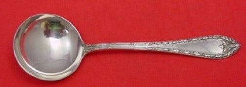Dominick & Haff Marie Antoinette Sterling Silver Bouillon Spoon 5 3/8": Dominick & Haff Marie Antoinette Sterling Silver Bouillon Spoon 5 3/8" Discover the exquisite craftsmanship of this Marie Antoinette bouillon soup spoon, made by Dominick & Haff. Crafted from high-qua