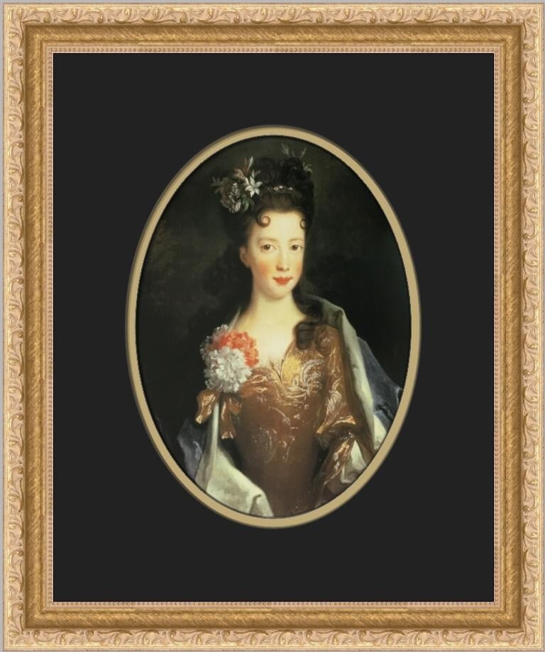 Nicolas De Largilliere Princess Louisa Maria Teresa Stewart Framed Print 16x13: Nicolas De Largilliere Princess Louisa Maria Teresa Stewart Framed Print 16x13 This exquisite custom framed print features the artwork "Princess Louisa Maria Teresa Stewart" by artist Nicolas De Largi