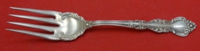 Sterling Silver Salad Fork Warwick Pattern by International 6.25 Inch: Sterling Silver Salad Fork Warwick Pattern by International 6.25 Inch This is a sterling silver salad fork in the Warwick pattern by International Silver. The fork measures 6 1/4 inches in length, is