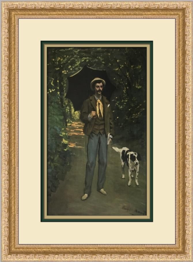 Claude Monet J.F. Jacquemart Custom Framed Print 17 x 14 Impressionism: Claude Monet J.F. Jacquemart Custom Framed Print 17 x 14 Impressionism Experience the beauty of Claude Monet's art with this custom framed print titled "J.F. Jacquemart with an Umbrella." This medium-