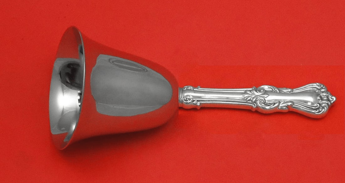 Reed and Barton Marlborough Sterling Silver Dinner Bell 7 Inch Custom Made: Reed and Barton Marlborough Sterling Silver Dinner Bell 7 Inch Custom Made Introducing the Marlborough Dinner Bell by Reed and Barton, a stunning piece crafted from sterling silver with a custom-made