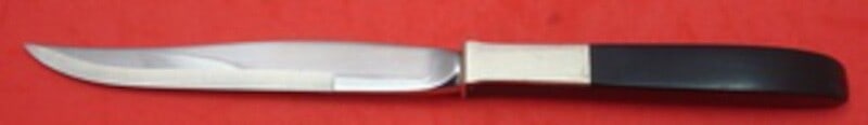 Lunt Contrast Sterling Silver Steak Knife 9.375 Inches: Lunt Contrast Sterling Silver Steak Knife 9.375 Inches This exquisite steak knife from the Contrast pattern by Lunt is crafted from high-quality sterling silver. Measuring 9 3/8 inches, this knife is