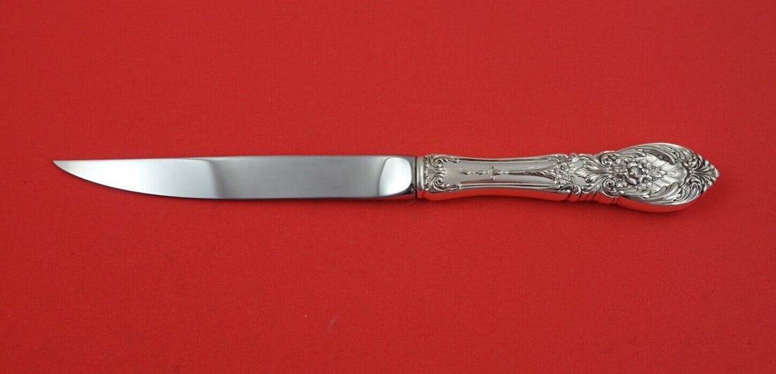 Richelieu International Sterling Silver Steak Knife 8 1/4" Hollow Handle: Richelieu International Sterling Silver Steak Knife 8 1/4" Hollow Handle This Richelieu steak knife by International Sterling features a beautifully crafted hollow handle made of sterling silver, pair