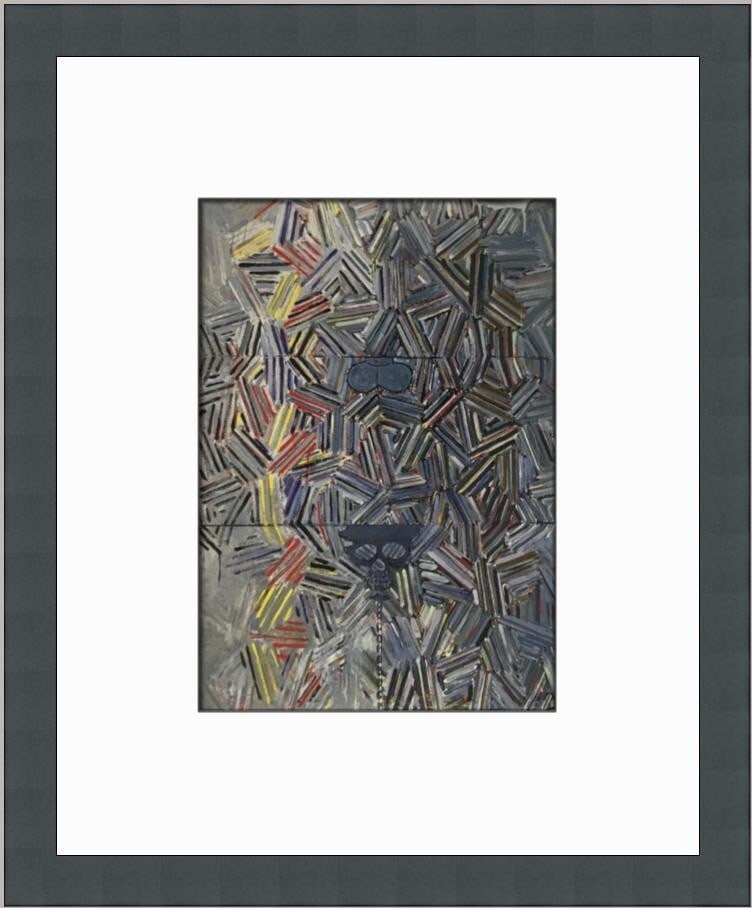 Jasper Johns Tantric Detail I Custom Framed Art Print 1985: Jasper Johns Tantric Detail I Custom Framed Art Print 1985 Experience the vibrant artistry of Jasper Johns with the custom framed print "Tantric Detail I". This stunning piece, created between 1980-19