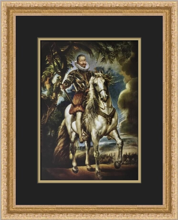 Peter Paul Rubens The Duke of Lerma Framed Art Print 17 x 14: Peter Paul Rubens The Duke of Lerma Framed Art Print 17 x 14 This stunning custom framed print features Peter Paul Rubens' iconic artwork, The Duke of Lerma on Horseback. Measuring 17 in. high and 14