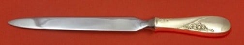 Easterling Rose Spray Sterling Silver Letter Opener 8 Inch Custom: Easterling Rose Spray Sterling Silver Letter Opener 8 Inch Custom This exquisite letter opener features the elegant Rose Spray pattern by Easterling, crafted from high-quality sterling silver with a c