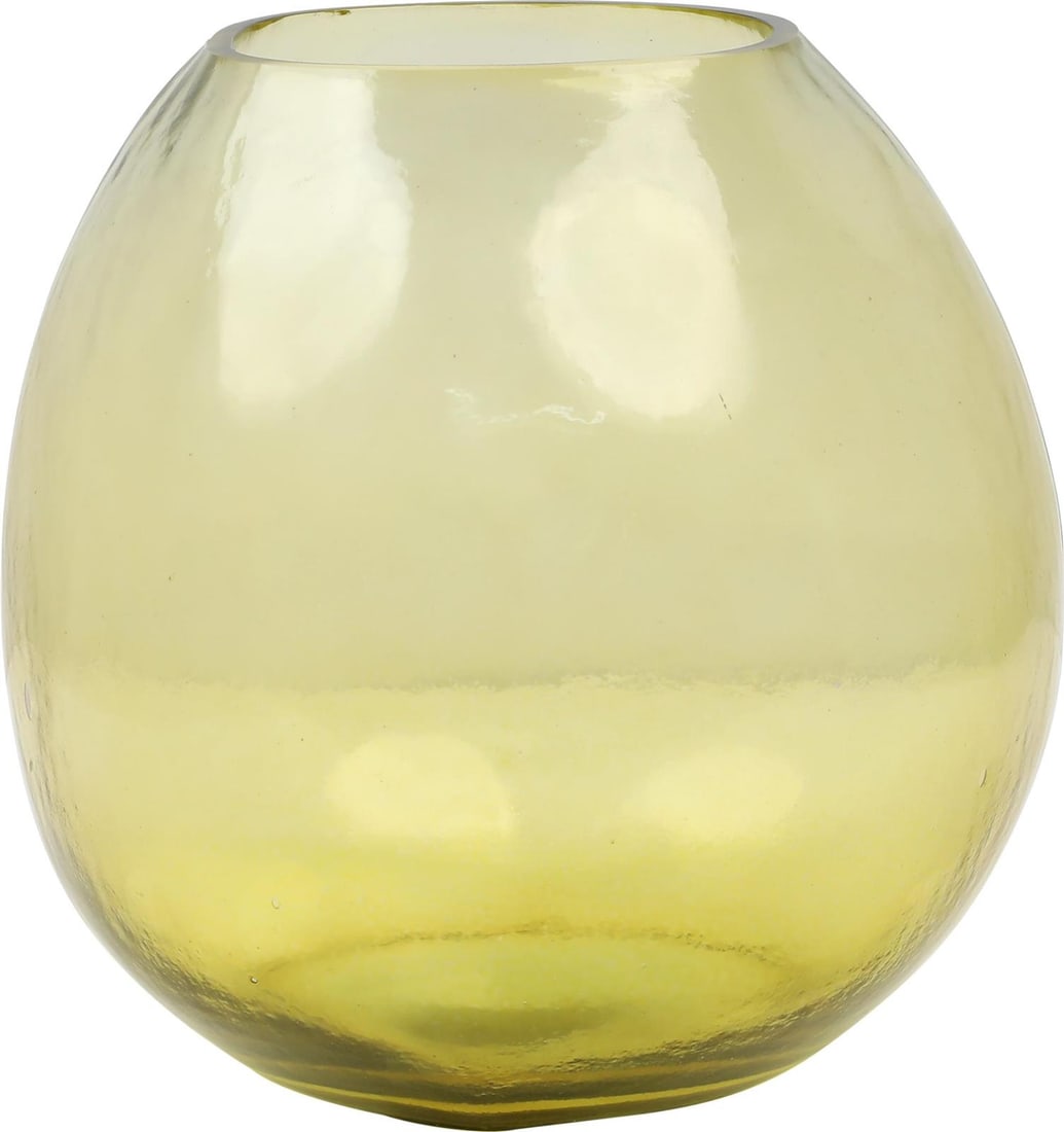 Tacito Ceramic Glass Vase 8x8x8 Elegant Yellow Design: Tacito Ceramic Glass Vase 8x8x8 Elegant Yellow Design Introducing the Tacito Vase, a stunning piece that showcases an elegant transparent yellow design, perfect for enhancing any decor. Crafted from c
