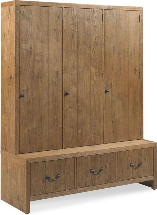 Woodbridge Oak Efficiency Cabinet Vintage Style 75H 60W 20D: Woodbridge Oak Efficiency Cabinet Vintage Style 75H 60W 20D Introducing an Oak Efficiency Cabinet, designed with a charming antique or vintage style. This cabinet features a breadboard finish, adding