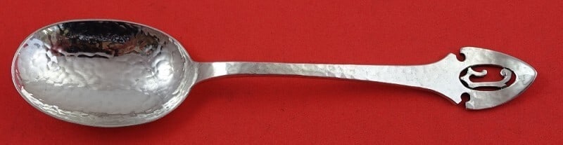 Shreve Fourteenth Century Sterling Silver Teaspoon 6" with Monogram J (1 of 3)