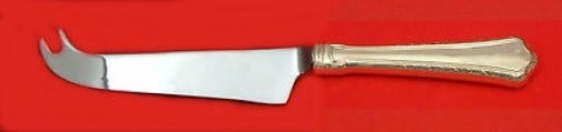 Wallace Madison Sterling Silver Cheese Knife with Stainless Steel Blade 8 in: Wallace Madison Sterling Silver Cheese Knife with Stainless Steel Blade 8 in This exquisite cheese knife features the elegant Madison pattern by Wallace, crafted from high-quality sterling silver. Des