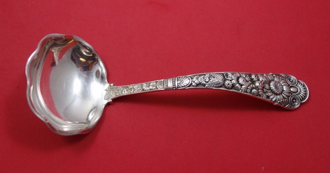 Gorham Cluny Sterling Silver Gravy Ladle 7 1/4 Inch Monogrammed Heirloom (1 of 1)