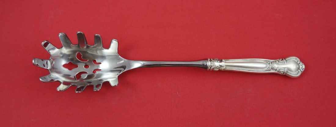 Sterling Silver Chantilly Hollow Handle Pasta Server 11 1/8 Inch: Sterling Silver Chantilly Hollow Handle Pasta Server 11 1/8 Inch This Gorham pasta server features a sterling silver hollow handle with a stainless steel implement, crafted in the Chantilly pattern.