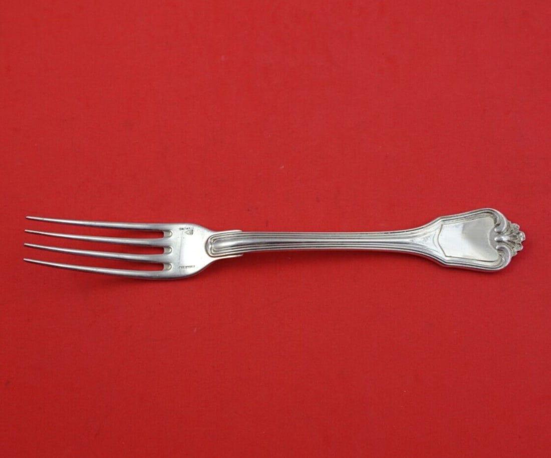 Christofle Dupleix Sterling Silver Dinner Fork 8 1/8 Inch: Christofle Dupleix Sterling Silver Dinner Fork 8 1/8 Inch Enhance your dining experience with this exquisite Dupleix dinner fork by Christofle. Crafted from high-quality sterling silver (.925), this f