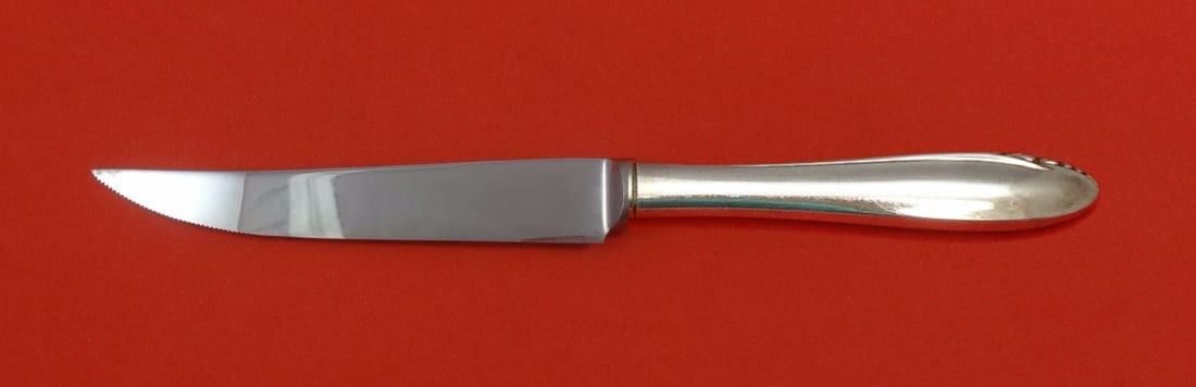 Oneida Lasting Spring Sterling Silver Serrated Steak Knife 8 1/2" (1 of 2)
