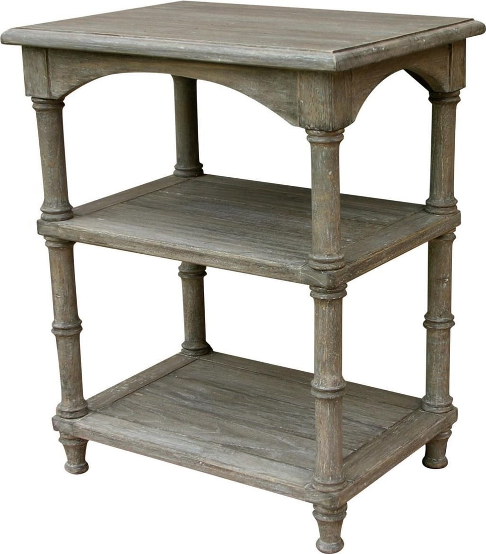 Trade Winds Island Collection Rustic Bedside Table Riverwash Finish (1 of 1)
